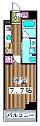 Bシティアパートメントイタバシノース 1Kの間取図画像