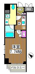 アーベイン常盤台 1Kの間取図画像