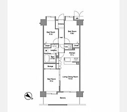 コンフォリア板橋仲宿 3LDKの間取図画像