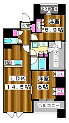 メゾン クロロ 2LDKの間取図画像