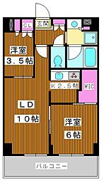 ザ・ケンジントン・レジデンスときわ台 2LDKの間取図画像