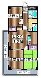 リス・ブラン・ド舟渡 2SLDKの間取図画像