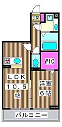 ミヤビハイム徳丸 1LDKの間取図画像