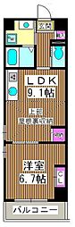 シャレー大山 1LDKの間取図画像