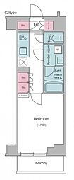 KDXレジデンス中板橋 1Kの間取図画像