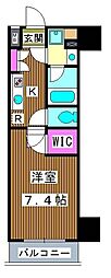 ブライズ板橋クレヴィスタ 1Kの間取図画像
