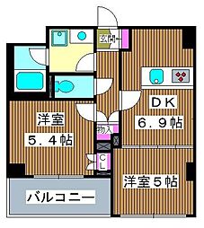 GrandelG.H. 2DKの間取図画像