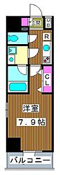 ブライズ板橋クレヴィスタ 1Kの間取図画像