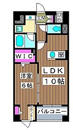 ガーデンコートA西高島平 1LDKの間取図画像