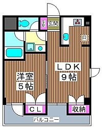 ダヴィンチ板橋1 1LDKの間取図画像