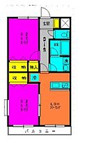 神奈川県川崎市中原区上小田中6丁目（賃貸マンション2LDK・1階・47.00㎡） その2