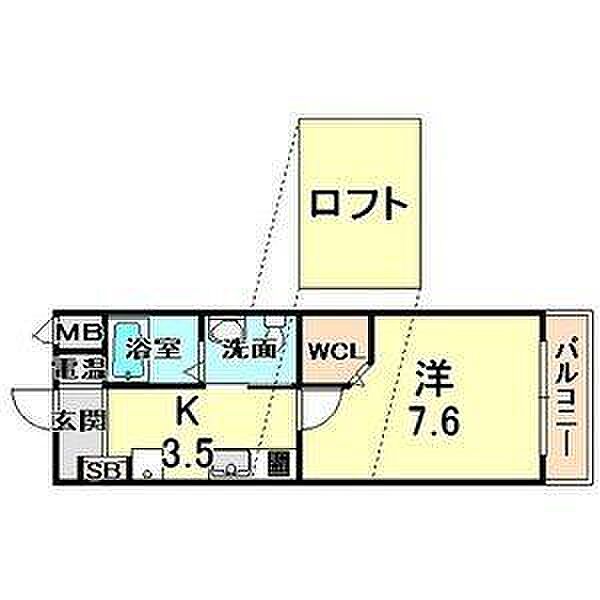 ワコーレヴィアノ須磨関守 106｜兵庫県神戸市須磨区関守町1丁目(賃貸アパート1K・1階・27.00㎡)の写真 その8