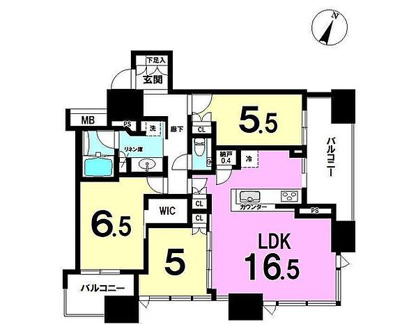 間取りを拡大表示