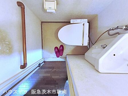 トイレを上から見た様子