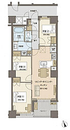 プレミスト明石町 3LDKの間取図画像