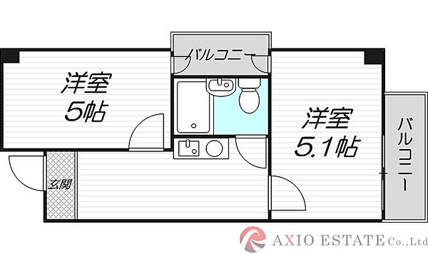 ラ・ペール一番館 ｜大阪府大阪市淀川区新高1丁目(賃貸マンション2K・6階・23.91㎡)の写真 その2