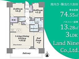 幕張ベイパークミッドスクエアタワー 3LDKの間取図画像