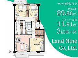 住友検見川ハウスD棟 3SLDKの間取図画像