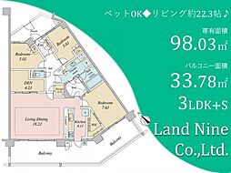 ザ・レジデンス稲毛台ウイングコートウエスト 3SLDKの間取図画像