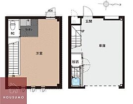 玉井町GaregeHouse C ｜ 大阪府豊中市玉井町3丁目（賃貸テラスハウス1R・1階・55.69㎡） その2