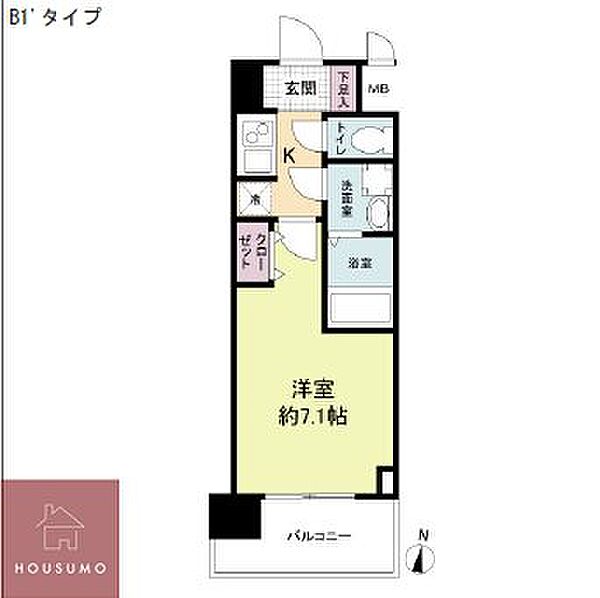 S-RESIDENCE新大阪Garden 908｜大阪府大阪市淀川区木川東4丁目(賃貸マンション1K・9階・24.00㎡)の写真 その3