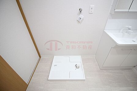 室内洗濯機置き場です