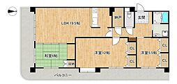 ハウスユマニテ今宿 3LDKの間取図画像