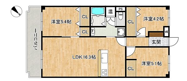 間取りを拡大表示