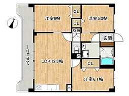 間取図画像 3LDK