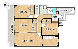 間取図画像 3LDK