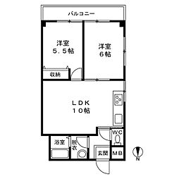 間取図画像 2LDK