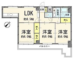 間取図画像 3LDK