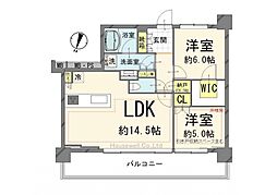 URAWA THE TOWER 2SLDKの間取図画像
