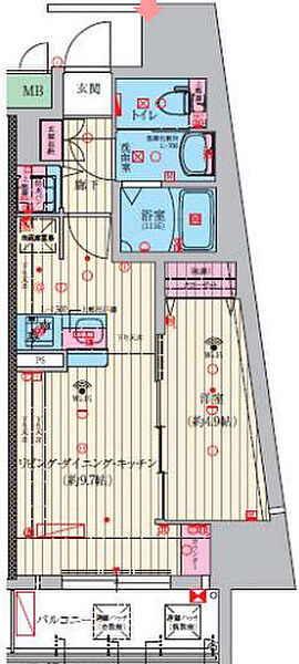 ファーストフィオーレ神戸ハーバーランド 1402｜兵庫県神戸市中央区元町通7丁目(賃貸マンション1LDK・14階・35.41㎡)の写真 その2