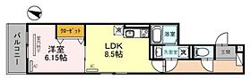 D-room旗塚通 302 ｜ 兵庫県神戸市中央区旗塚通3丁目3-16（賃貸アパート1LDK・3階・38.47㎡） その1