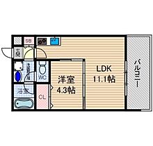 メゾンプレジール  ｜ 大阪府茨木市南春日丘7丁目（賃貸マンション1LDK・3階・37.00㎡） その2