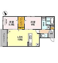 D’residence茨木蔵垣内  ｜ 大阪府茨木市蔵垣内2丁目（賃貸アパート2LDK・2階・61.03㎡） その2