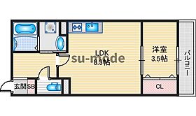 クオーレ南正雀駅前  ｜ 大阪府吹田市南正雀1丁目（賃貸アパート1LDK・1階・31.08㎡） その2