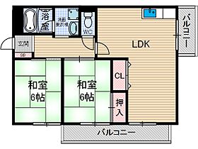 メゾンマツワII  ｜ 大阪府茨木市沢良宜浜2丁目（賃貸マンション2LDK・3階・56.70㎡） その2