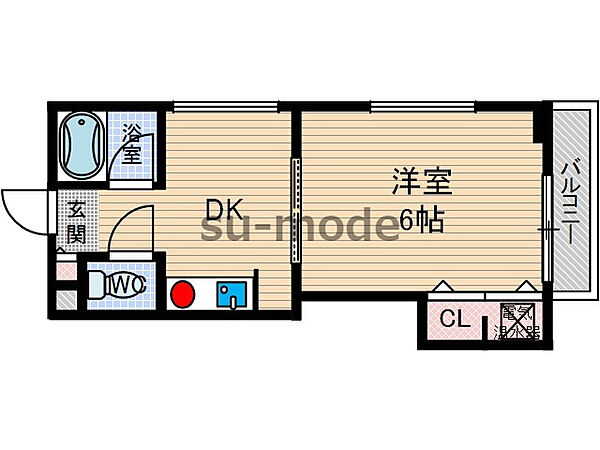 都部ハイツ ｜大阪府茨木市沢良宜西1丁目(賃貸マンション1DK・4階・23.00㎡)の写真 その2