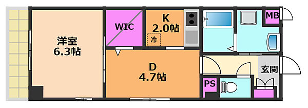 ソウジュ古曽部 ｜大阪府高槻市古曽部町2丁目(賃貸マンション1DK・1階・34.54㎡)の写真 その2