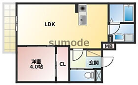 ミルーナヒルズ茨木  ｜ 大阪府茨木市春日3丁目（賃貸マンション1LDK・3階・33.70㎡） その2