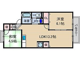 レオコート21  ｜ 大阪府茨木市西田中町（賃貸アパート2LDK・2階・50.00㎡） その2