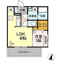 D-room竹下A棟  ｜ 福岡県福岡市博多区那珂2丁目（賃貸アパート1K・1階・30.31㎡） その2