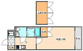 ギャランティー21博多 ORIENT BLD No.66  ｜ 福岡県福岡市博多区堅粕3丁目（賃貸マンション1K・4階・23.01㎡） その2