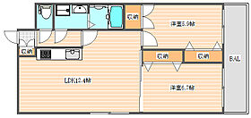 ORIENT BLD No.93マリナゲート  ｜ 福岡県福岡市東区東浜1丁目（賃貸マンション2LDK・8階・50.05㎡） その2