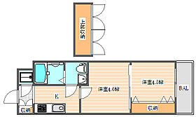 No.46 Ｖプロジェクト2100天神  ｜ 福岡県福岡市博多区住吉4丁目（賃貸マンション2K・5階・23.92㎡） その2