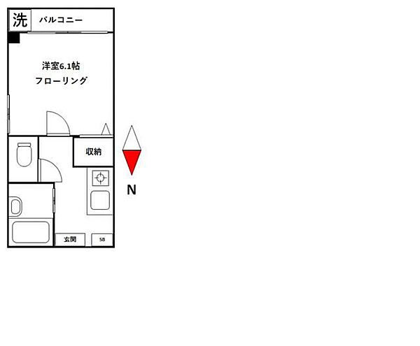 シティハイツ菊川 ｜東京都墨田区菊川3丁目(賃貸マンション1K・4階・18.56㎡)の写真 その2