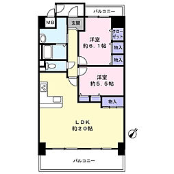 間取図画像 2LDK
