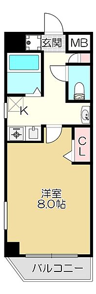 M’PLAZA高井田 ｜大阪府東大阪市高井田本通7丁目(賃貸マンション1K・7階・24.69㎡)の写真 その2